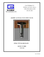 Предварительный просмотр 1 страницы Gared 151651461 Assembly/Installation Instructions