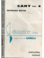 Предварительный просмотр 1 страницы Garelli Cary Jet 4 Instruction Manual