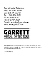 Preview for 11 page of Garett SUPER SCANNER V User Manual