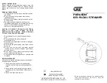 Предварительный просмотр 1 страницы Garfield International PARAGON 103 Quick Manual