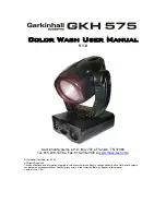 Garkinhall Systems GKH 575 User Manual preview