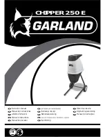 Garland 250 E Instruction Manual предпросмотр