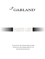 Preview for 1 page of Garland 3.5 KW Parts List