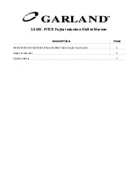 Preview for 3 page of Garland 3.5 KW Parts List