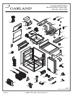 Preview for 12 page of Garland 3611-SFBL Parts List