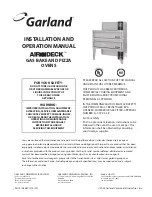 Preview for 1 page of Garland Air-Deck G56PB Installation And Operator'S Manual
