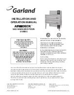 Garland Air-Deck G56PT Installation And Operator'S Manual preview