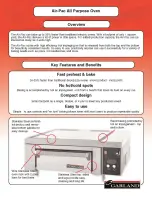 Preview for 1 page of Garland All Purpose Oven Specifications