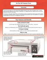 Предварительный просмотр 1 страницы Garland All Purpose Oven Specifications