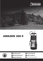 Preview for 1 page of Garland AMAZON 350 E Instruction Manual