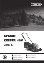 Preview for 1 page of Garland APACHE KEEPER 40V 395 S Instruction Manual