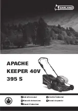 Предварительный просмотр 1 страницы Garland APACHE KEEPER 40V 395 S Instruction Manual