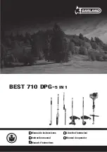 Garland BEST 710 DPG-V20 Instruction Manual preview