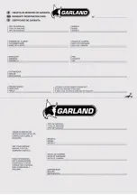Preview for 43 page of Garland BGS 2400 User Manual