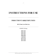 Preview for 1 page of Garland BH/BA 1500 Instructions For Use Manual