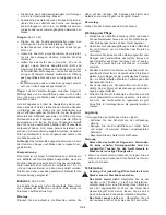 Preview for 33 page of Garland BLV 2500 CLV Operating Instructions Manual