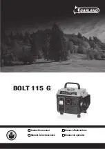 Preview for 1 page of Garland BOLT 115 G Instruction Manual