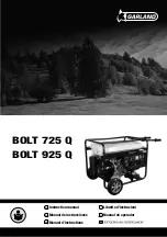 Preview for 1 page of Garland BOLT 725 Q Instruction Manual