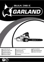 Preview for 1 page of Garland bulk 316 e Instruction Manual