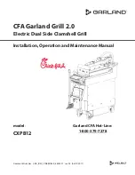 Предварительный просмотр 1 страницы Garland CFA Garland Grill 2.0 Installation, Operation And Maintenance Manual