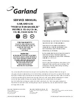 Preview for 1 page of Garland CG-24 Service Manual