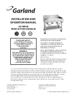 Garland CG-24R Installation And Operation Manual preview