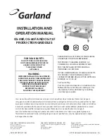 Garland CG-48F Installation And Operation Manual preview