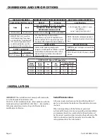 Preview for 4 page of Garland CG-48F Installation And Operation Manual