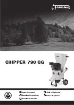 Preview for 1 page of Garland CHIPPER 790 QG Instruction Manual