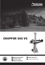 Preview for 1 page of Garland CHOPPER 555 VE Instruction Manual