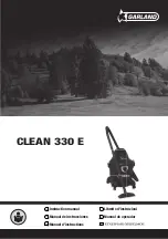 Preview for 1 page of Garland CLEAN 330 E Instruction Manual