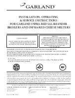 Garland CM36-280 Installation & Operating Manual предпросмотр