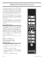 Preview for 12 page of Garland Convection Microwave Oven Installation And Operation Instructions Manual