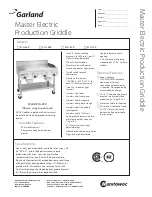 Garland ECG-36R Brochure & Specs предпросмотр