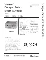 Предварительный просмотр 1 страницы Garland ED-15G Specifications