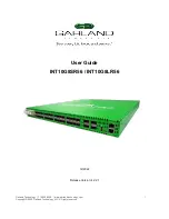 Preview for 1 page of Garland EdgeLens INT10G8SR56 User Manual