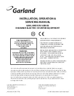 Garland EDU-15B Installation And Operation Manual preview