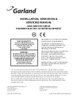 Garland EDU-15HSE Installation And Operation Manual preview
