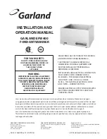 Garland EFW400 Operation Manual preview