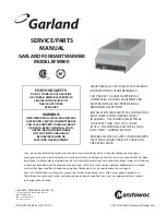 Preview for 1 page of Garland EFW800 Service Manual