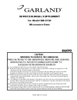 Предварительный просмотр 1 страницы Garland EM-C120 Service Manual Supplement