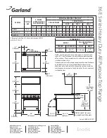 Preview for 2 page of Garland Enodis 36ER32 Specifications