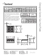Preview for 2 page of Garland Enodis GD-152H Specifications