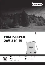 Preview for 1 page of Garland FUM KEEPER 20V 310 M Instruction Manual