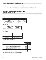 Preview for 6 page of Garland G Series Technical Reference Manual