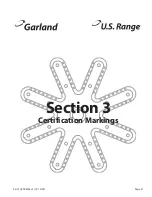 Preview for 21 page of Garland G Series Technical Reference Manual