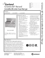 Preview for 1 page of Garland G60-6R24RR Instruction Manual