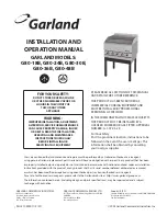 Preview for 1 page of Garland G80-18B Installation And Operation Manual