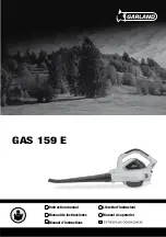 Preview for 1 page of Garland GAS 159 E Instruction Manual