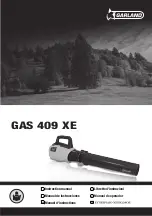 Garland GAS 409 XE V20 Instruction Manual предпросмотр